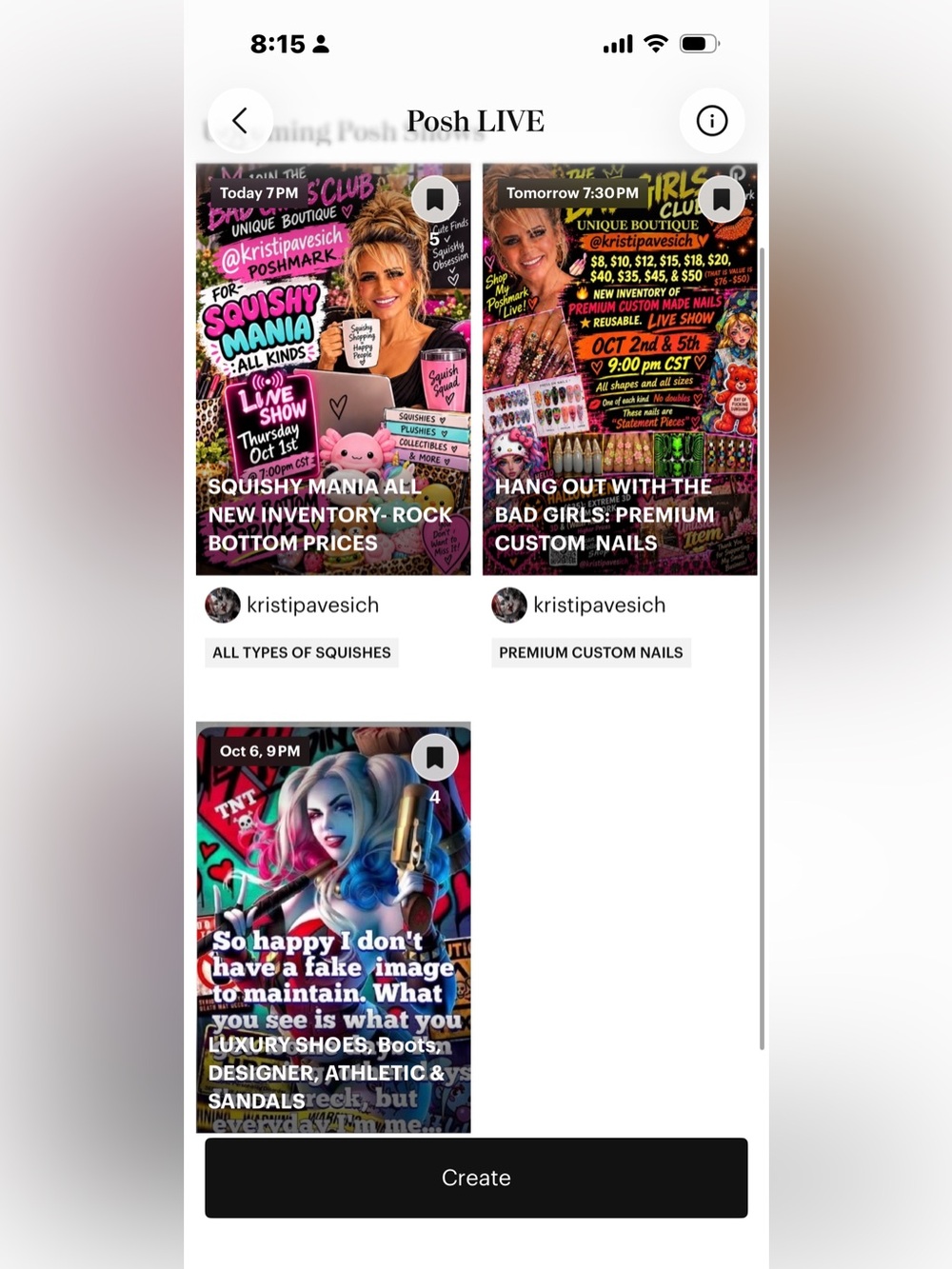 UPCOMING LIVE SHOWS WITH THE BAD GIRLS CLUB UNIQUE BOUTIQUE. BOOKMARK  SHOWS🙏💯💋